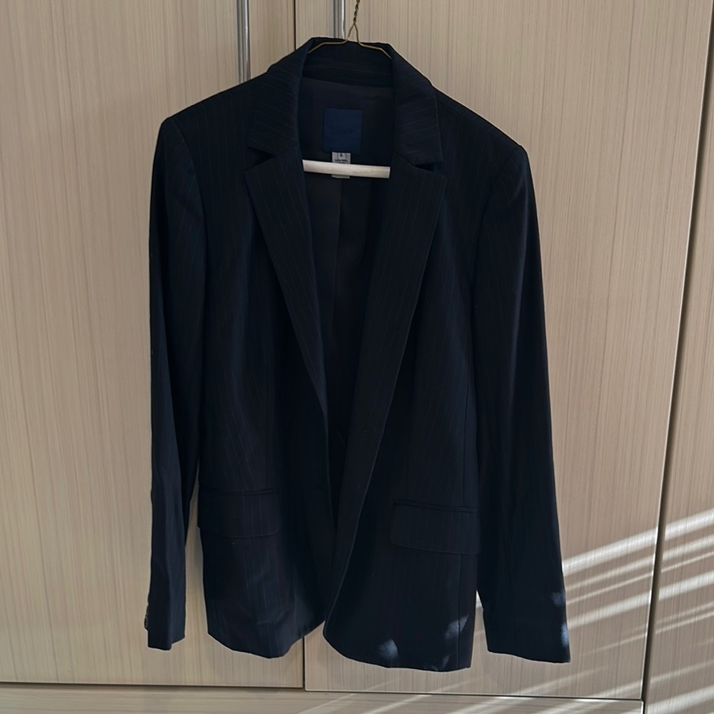 Navy Pinstripe Perfect Blazer